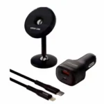 Green 3 in 1 Combo Magnetic Holder with Car Charger 20W