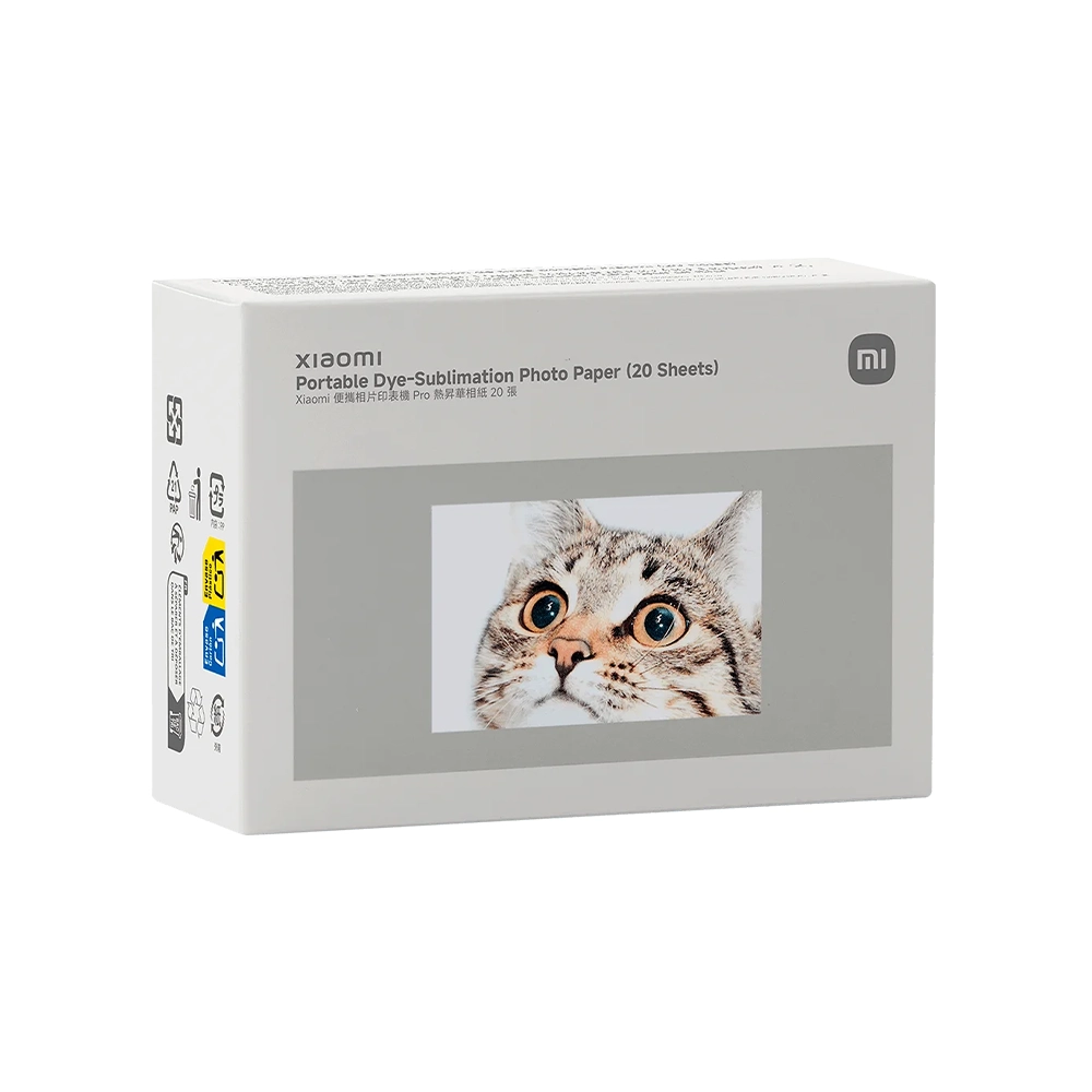 Xiaomi Portable Dye-Sublimation Photo Paper (20 Sheets)